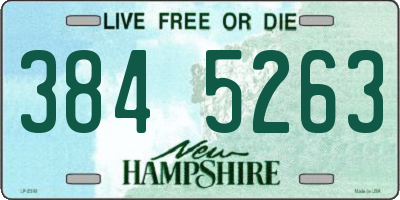 NH license plate 3845263