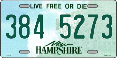 NH license plate 3845273