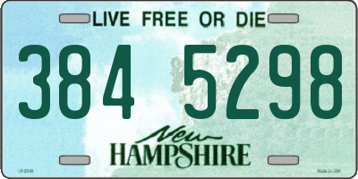 NH license plate 3845298