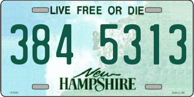 NH license plate 3845313