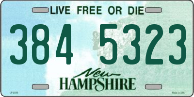 NH license plate 3845323