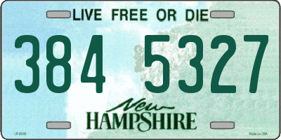 NH license plate 3845327