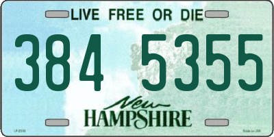 NH license plate 3845355