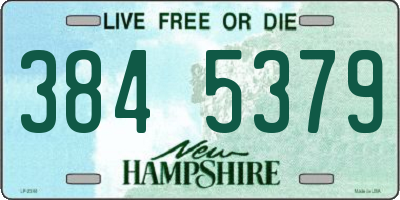 NH license plate 3845379