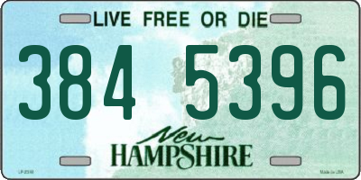 NH license plate 3845396