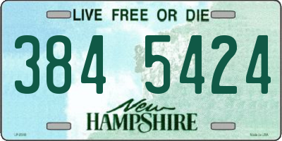 NH license plate 3845424