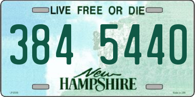 NH license plate 3845440