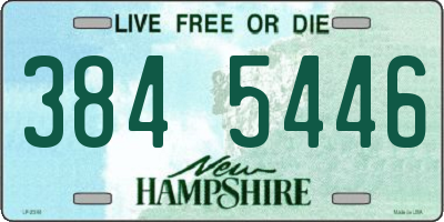 NH license plate 3845446