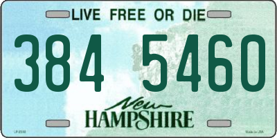 NH license plate 3845460