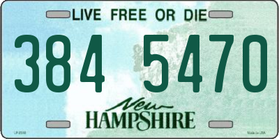 NH license plate 3845470