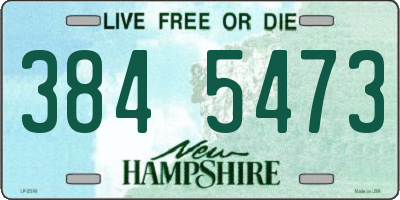 NH license plate 3845473