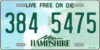 NH license plate 3845475