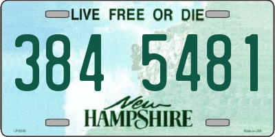 NH license plate 3845481