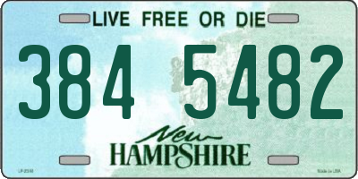 NH license plate 3845482