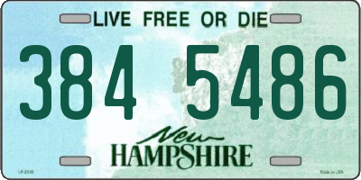 NH license plate 3845486