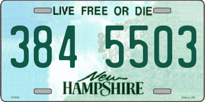 NH license plate 3845503