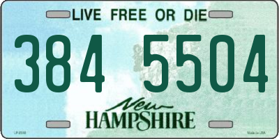 NH license plate 3845504