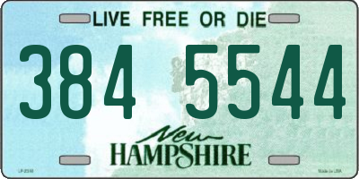 NH license plate 3845544