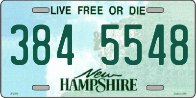NH license plate 3845548