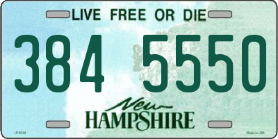 NH license plate 3845550