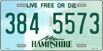 NH license plate 3845573