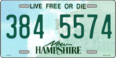 NH license plate 3845574