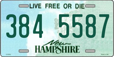 NH license plate 3845587