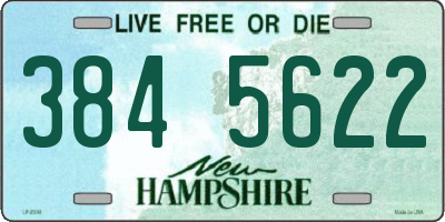 NH license plate 3845622