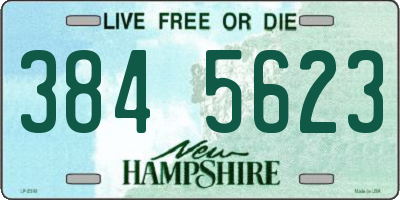 NH license plate 3845623