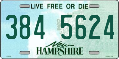 NH license plate 3845624
