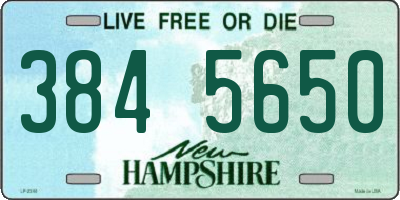 NH license plate 3845650