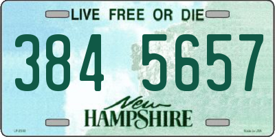 NH license plate 3845657
