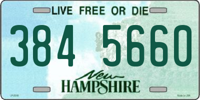 NH license plate 3845660