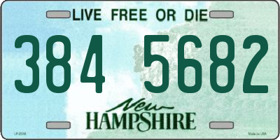 NH license plate 3845682