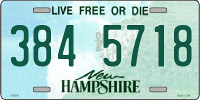 NH license plate 3845718