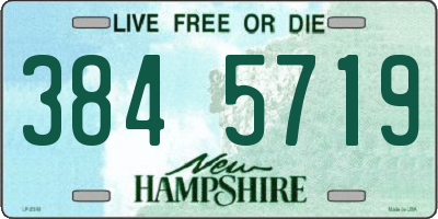 NH license plate 3845719