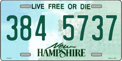 NH license plate 3845737