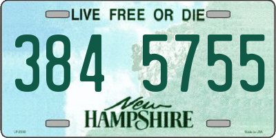 NH license plate 3845755