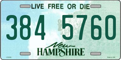 NH license plate 3845760