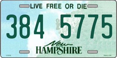 NH license plate 3845775