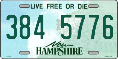 NH license plate 3845776