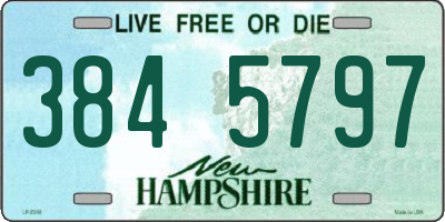 NH license plate 3845797