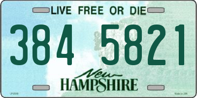 NH license plate 3845821