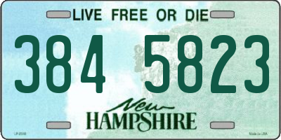 NH license plate 3845823