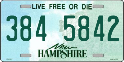 NH license plate 3845842