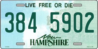 NH license plate 3845902
