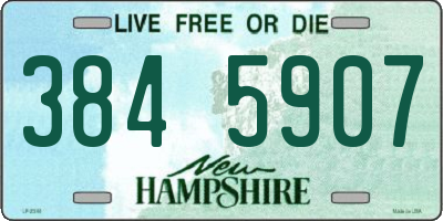 NH license plate 3845907