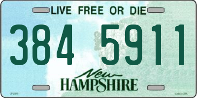 NH license plate 3845911