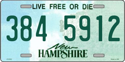 NH license plate 3845912