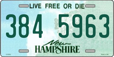 NH license plate 3845963